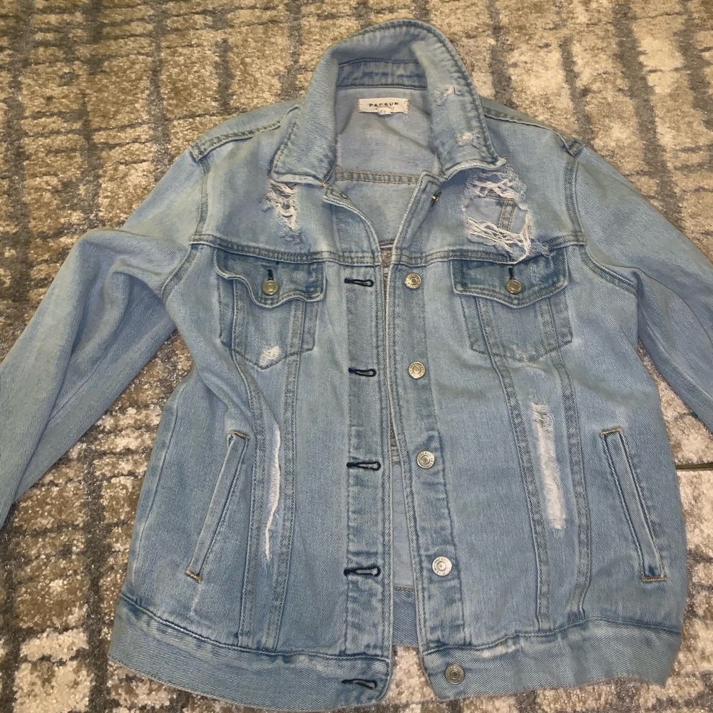 Distressed Jean Jacket